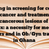 Training in screening for cervical precancer and treatment of precancerous lesions of the cervix: a necessity for medical doctors and in Ob/Gyn training in Ghana
